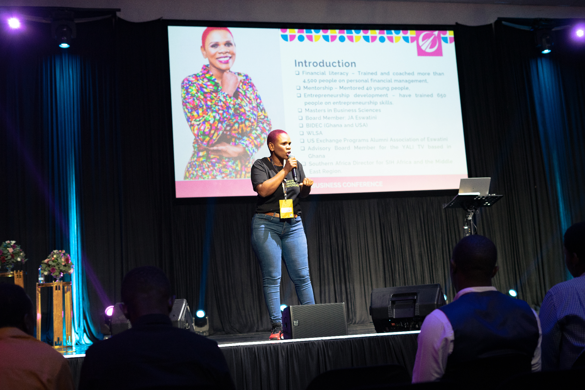 LaunchPad Business Conference — speaker on stage